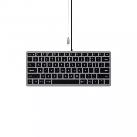   Satechi Slim W1 USB-C BACKLIT Wired Keyboard - US - Space Grey