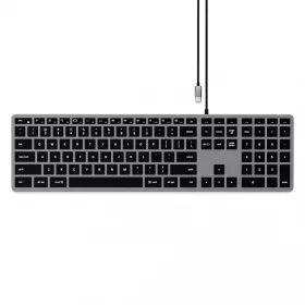   Satechi Slim W3 USB-C BACKLIT Wired Keyboard - US - Space Grey