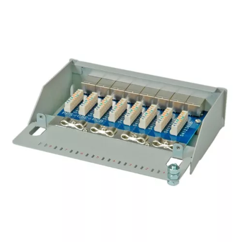 ROLINE Patch panel STP CAT5e, szürke
