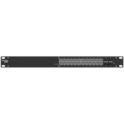 Teltonika 24x GbE + 4x SFP menedzselhető switch, ipari kivitel