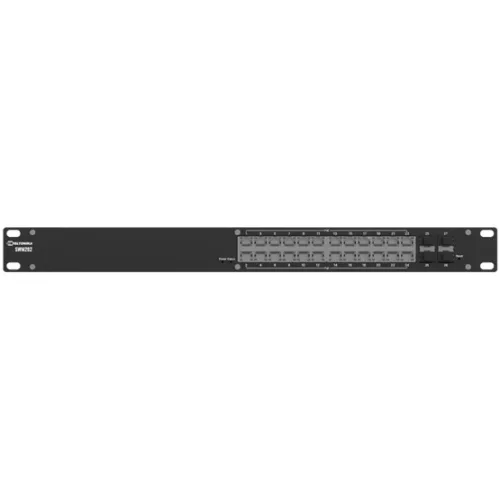 Teltonika 24x GbE + 4x SFP PoE switch, ipari, rackbe szerelhető