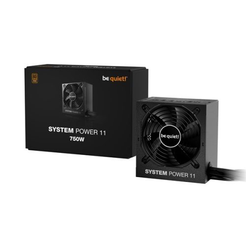 Be Quiet! Tápegység 750W - SYSTEM POWER 11 (80+ Bronze, ATX3.1, PCIe5.1, fekete)