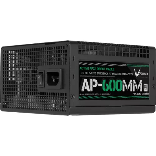 Formula Tápegység 600W - AP-600MM (80 Plus, Aktív PFC, 12cm)