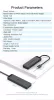 Vention USB-C -> USB-A 3.0*4 & Micro B USB 1m, Hub