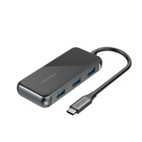   Vention USB-C -> HDMI/USB3.0*3/PD (0,15m Szürke Aluminum Ötvözet), Dokkoló