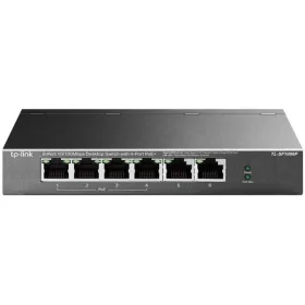   TP-LINK Switch 6x100Mbps (4xPOE+), Fémházas Asztali, TL-SF1006P