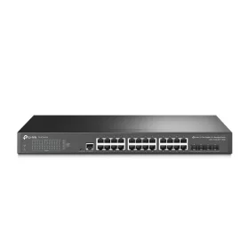   TP-LINK OMADA Switch 24x1000Mbps + 4x10Gigabit SFP+, 2 konzol port, Menedzselhető, TL-SG3428X