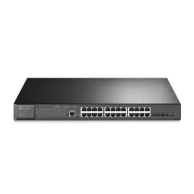   TP-LINK OMADA Switch 24x1000Mbps (24xPOE+) + 4x10G SFP+, 2 konzol port, Menedzselhető, TL-SG3428XMP