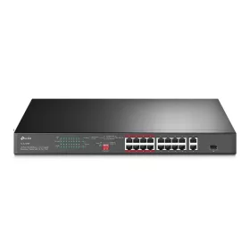   TP-LINK Switch 16x100Mbps (16xPOE+) + 2x1000Mbps + 1xGigabit kombó SFP, TL-SL1218P