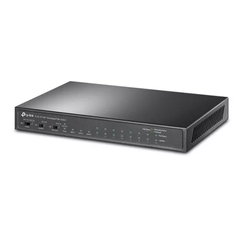 TP-LINK Switch 8x100Mbps (8xPOE+) + 2x1000Mbps + 1xGigabit SFP, TL-SL1311MP