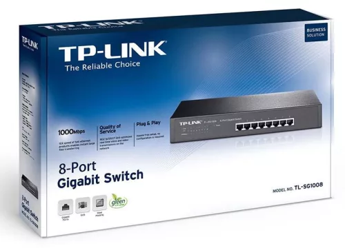 TP-LINK SWITCH TL-SG1008 8-Port Gigabit Desktop/Rackmount
