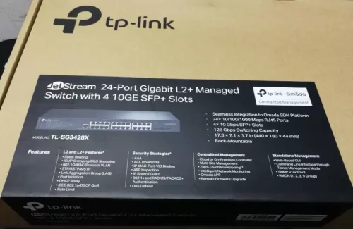 TP-LINK SWITCH TL-SG3428X JetStream 24Port Gigabit L2+