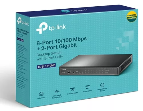 TP-LINK SWITCH TL-SL1210MP 10-Port Gigabit Desktop