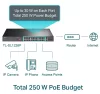 TP-LINK SWITCH TL-SL1226P 24Port 10/100Mbps + 2Port Gigabit
