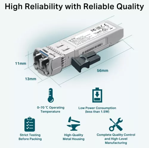 TP-LINK SFP MODUL TL-SM5110-LR 10G Base-LR SFP+ LC Receiver