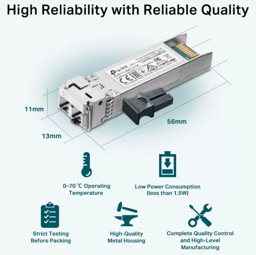 TP-LINK SFP MODUL TL-SM5110-SR 10G Base-SR SFP+ LC Reciver
