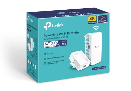 TP-LINK POWERLINE TL-WPA7517 KIT AV1000 Gigabit WiFi Kit