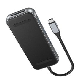   Vention USB-C -> HDMI/USB-C Gen 1/USB 3.0 x 2/RJ45/SD/TF/TRRS 3.5mm/PD (0,15m Szürke Aluminum Ötvözet) Dokkoló