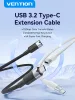 Vention USB-C 3.2/M -> USB-C 3.2/F, 1m,(hosszabbító, fehér, Gen2, 10Gbps), kábel