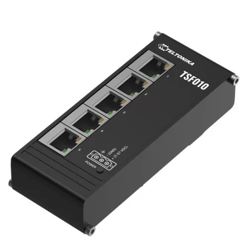 Teltonika 5 portos nem menedzselhető Ethernet switch, DIN sín