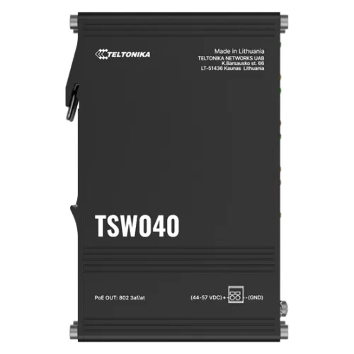 Teltonika 8 portos nem menedzselhető PoE switch, 240W, DIN sín