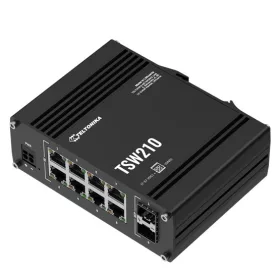   Teltonika 10 portos, megbízható Gigabit switch, ipari kivitel