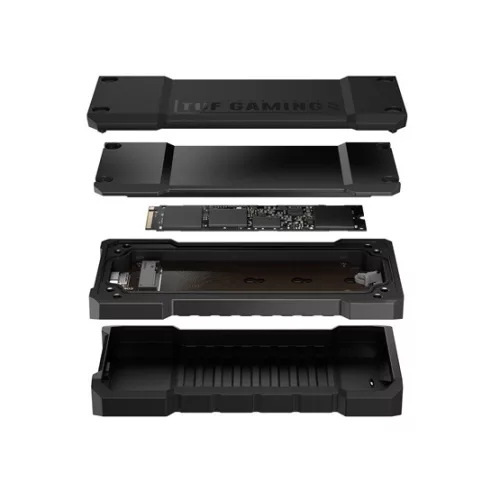 ASUS TUF GAMING A2 - külső ház - m.2 NVMe SSD > USB3.2 Type-C - Fekete