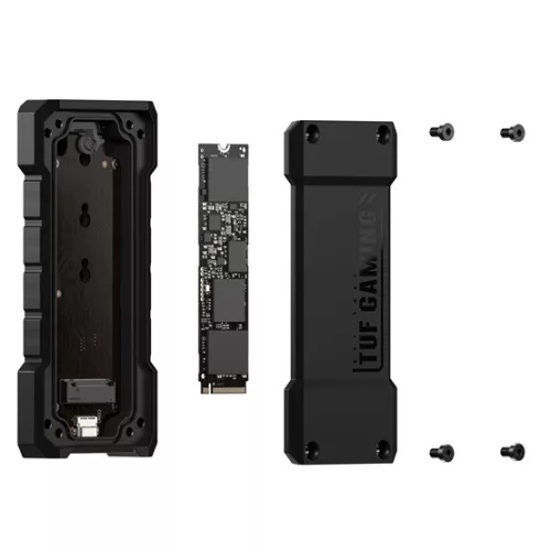 ASUS TUF GAMING A2 - külső ház - m.2 NVMe SSD > USB3.2 Type-C - Fekete
