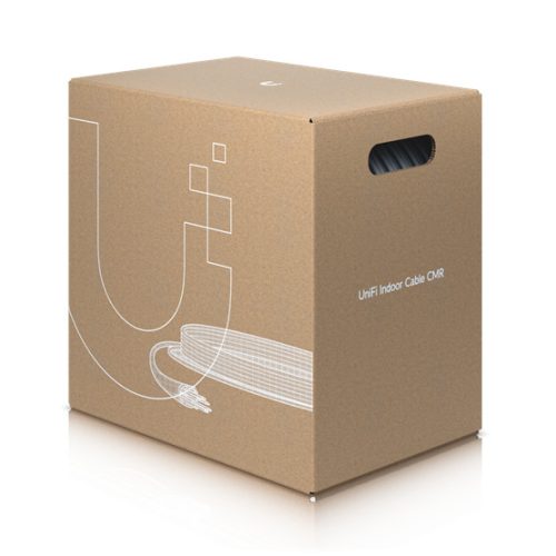 Ubiquiti UniFi Indoor Cable CMR Cat.6 UTP kábel, fehér, 305m dob