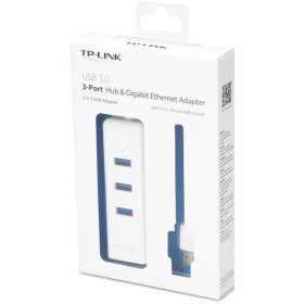   TP-LINK Átalakító USB 3.2 Gen1 - Gigabit Ethernet 1000Mbps + 3 USB 3.2 Gen1 port, UE330