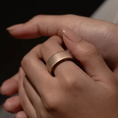 Ultrahuman Ring Air - Smart Ring, Charger, USB Cable / Size-13- Brushed_Rose_Gold