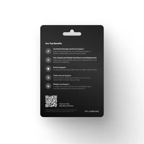 Ultrahuman 2 years warranty card (UltrahumanX Membership)