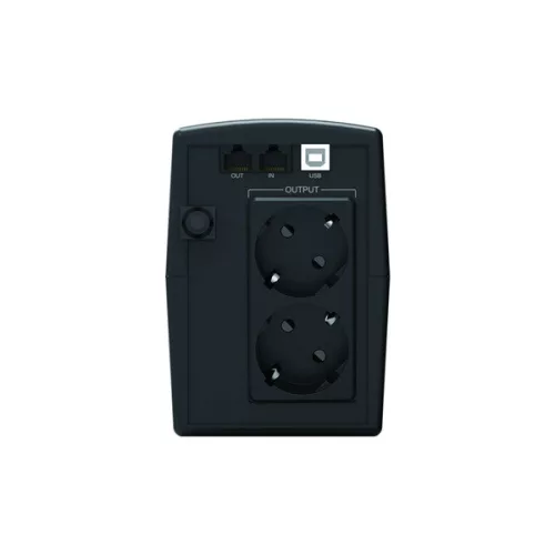 Conceptronic Szünetmentes  850VA - ZEUS02ES (2x Schuko, line-interaktív, 2x RJ45 vonalvédelem, USB, fekete)