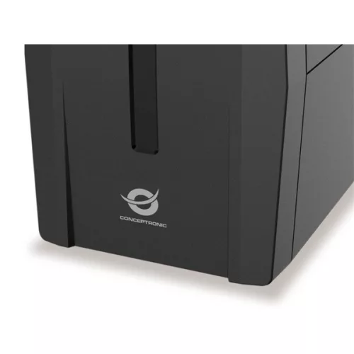 Conceptronic Szünetmentes 1000VA ZEUS07ES 2x Schuko, Line-interaktív, RJ45 Vonalvédelem, HID USB, Fekete