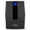 NJOY Szünetmentes 2000VA - Horus Plus 2000 (4 Schuko, line-interaktív, RJ45 védelem, USB, szoftver, LCD kijelző, fekete)