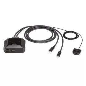   ATEN KVM Switch 2-Port USB-C, Remote Port Selector - US3312-AT
