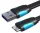 Vention USB-A 3.0/M -> Micro USB-B,  ( lapos,fekete), 1m, kábel