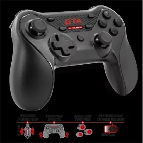   Advance Gamepad Vezeték Nélküli - GTA Gamepad (USB, 12 gomb, PC és PS3 kompatibilis, fekete-piros)