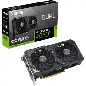   Asus Videokártya - nVidia DUAL-RTX4060-O8G-V2 (8192MB, GDDR6, 2535/17000 Mhz, 128bit, 1xHDMI2.1, 3xDP1.4)