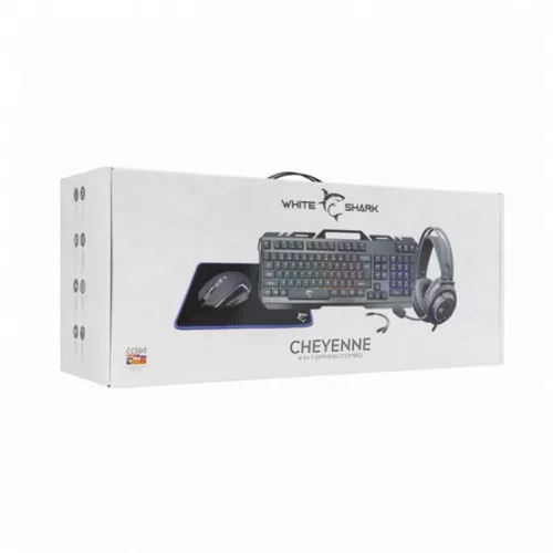 White Shark GC-4103-HU CHEYENNE - Billentyűzet, egér, egérpad, fejhallgató gamer combo - HU