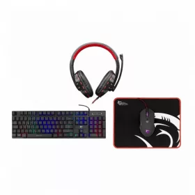   White Shark GC-4104HU COMANCHE-3 - Billentyűzet, egér, egérpad, fejhallgató gamer combo - HU layout (magyar)