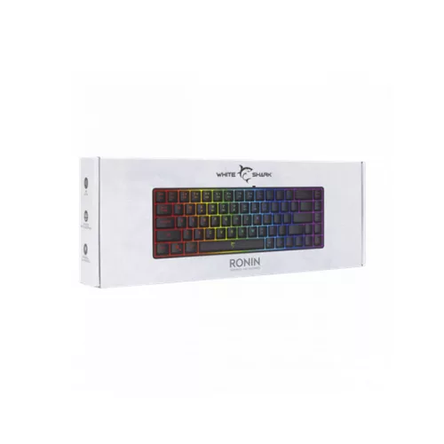 White Shark GK-2201B-US RONIN vezetékes membrán gamer billentyűzet - fekete - US