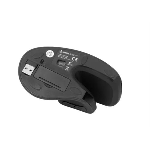SBOX VM-838B Vertikális vezeték nélküli egér - Fekete