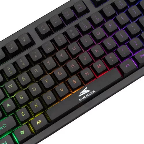 Baracuda BGK-01114B KRILL vezetékes membrán gamer billentyűzet - fekete - US