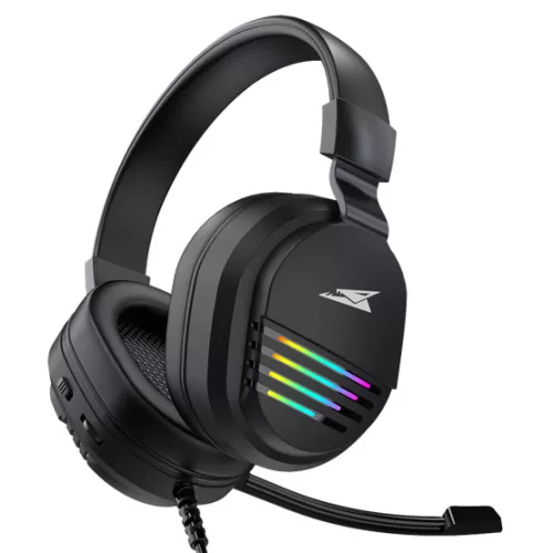 Baracuda BGH-011 PEARL gamer fejhallgató mikrofonnal - RGB - fekete