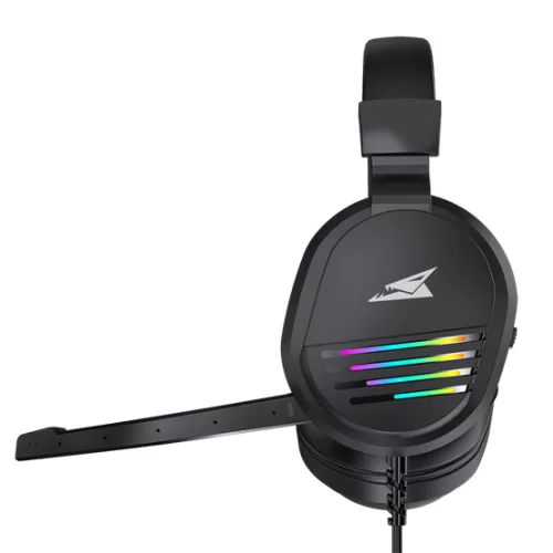 Baracuda BGH-011 PEARL gamer fejhallgató mikrofonnal - RGB - fekete
