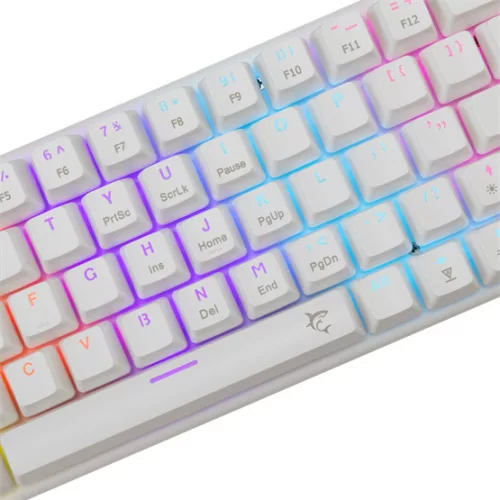 White Shark GK-002211-W/R-US WAKIZASHI-W vezetékes mechanikus gamer billentyűzet - fehér - US