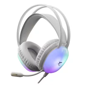  White Shark GH-2444W PEACOCK gamer fejhallgató mikrofonnal - RGB - fehér