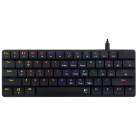   White Shark GK-006131-B/BR-US NAGAMAKI vezetékes mechanikus (Brown switch) gamer billentyűzet - fekete - US