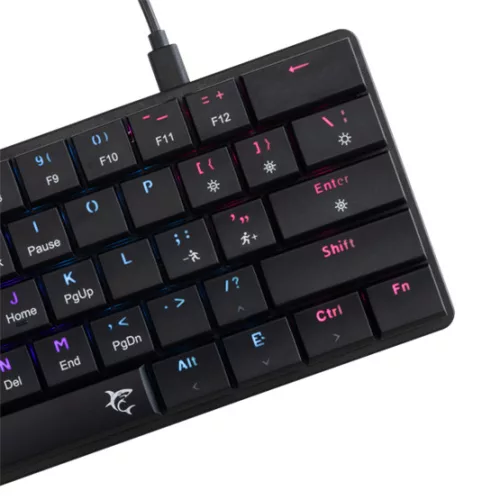 White Shark GK-006131-B/BR-US NAGAMAKI vezetékes mechanikus (Brown switch) gamer billentyűzet - fekete - US